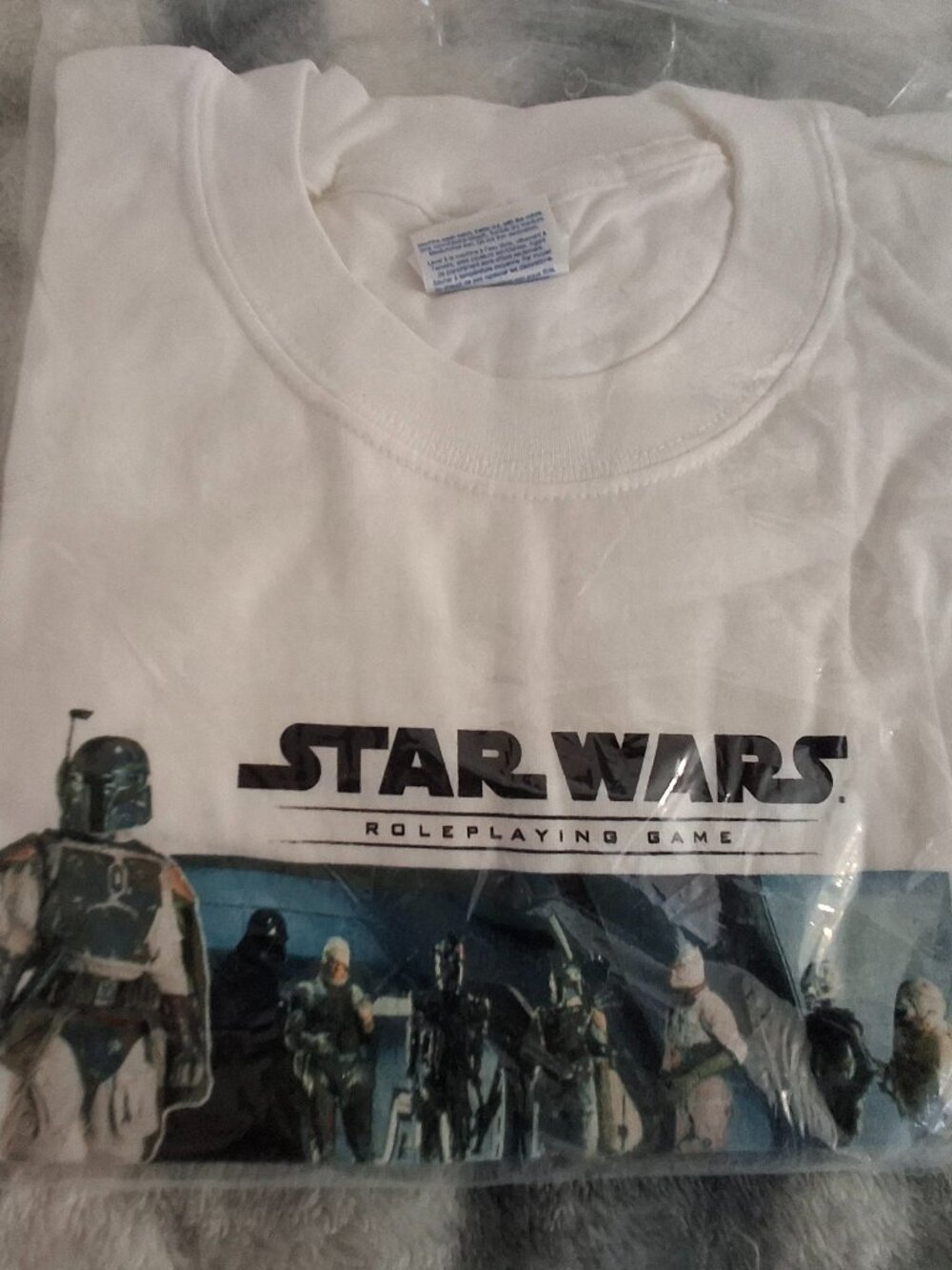 Vintage 1999 Star Wars Roleplaying Game Shirt XL NEW Sealed Boba Fett Promo RPG